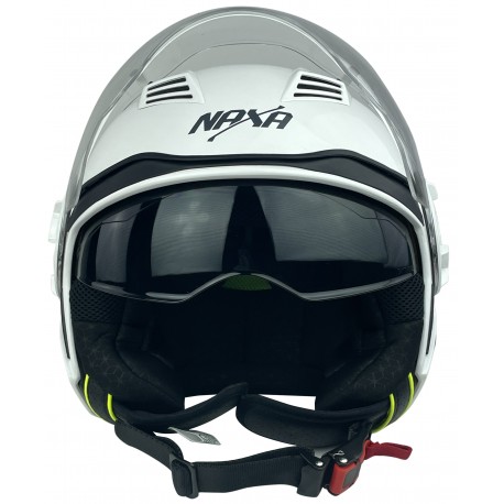 Kask otwarty NAXA S23 XC  BIAŁY