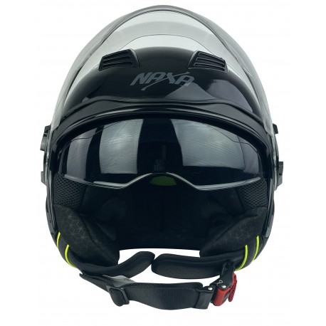 Kask otwarty NAXA S23 AX  Black