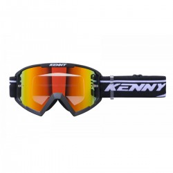 Gogle offroad KENNY TRACK+ Black Niebieskie Lustro