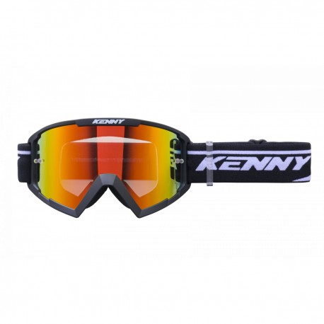 Gogle offroad KENNY TRACK+ Black Niebieskie Lustro