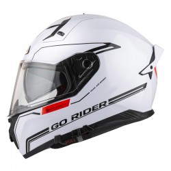 KASK  INTEGRALNY NZI GO RIDER Stream Duo Nouveau White