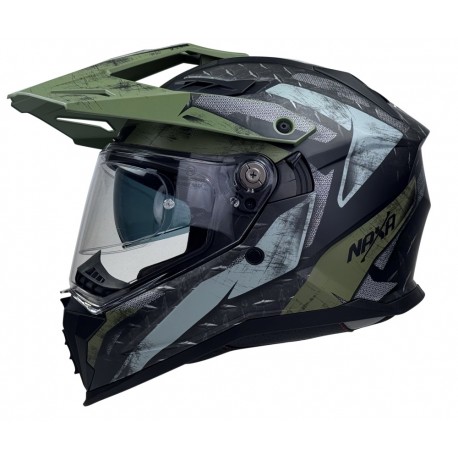 Kask enduro NAXA C04/H PINLOCK ARMY Matt