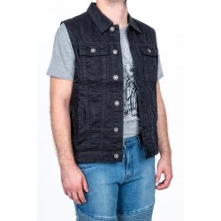 Kamizelka męska jeansowa L&J KM023 Black