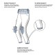 Spodnie jeansowe damskie REBELHORN FASTER BLACK LONG
