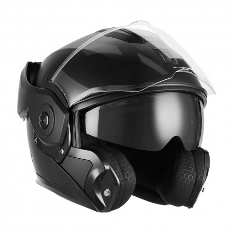 Kask szczękowy systemowy NOX SPINNER Black Matt