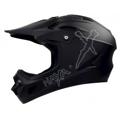 Kask rowerowy NAXA DH3/D Czarny Matt Szary