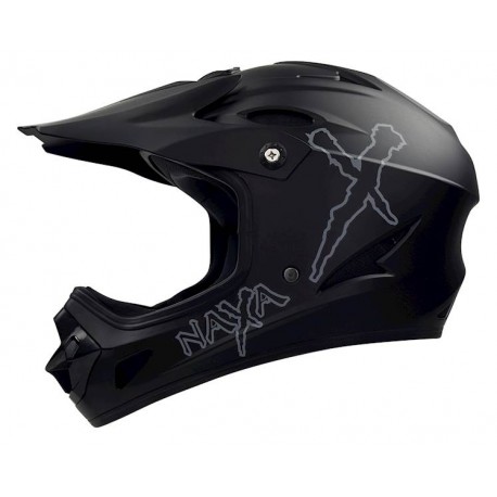 Kask rowerowy NAXA DH3/D Czarny Matt Szary