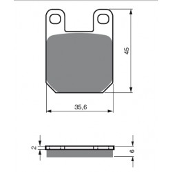 Klocki hamulcowe NHC O7022 AM-300 (FA115)