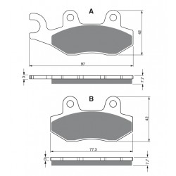 Klocki hamulcowe NHC S3031 AK-150 (FA135)