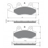 Klocki hamulcowe NHC S3031 AK-150 (FA135)