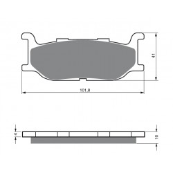 Klocki hamulcowe NHC Y2040 AK-150 (FA179)