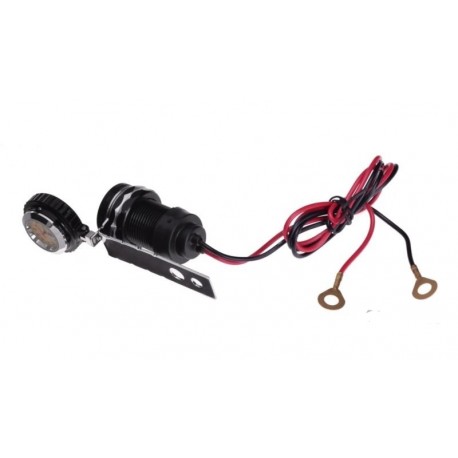Gniazdo 2xUSB z zegarkiem