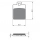 Klocki hamulcowe NHC O7044 AM-300 (FA261)