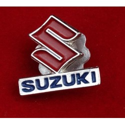 Znaczek blacha ozdoba przykręcana metalowa Suzuki I logo