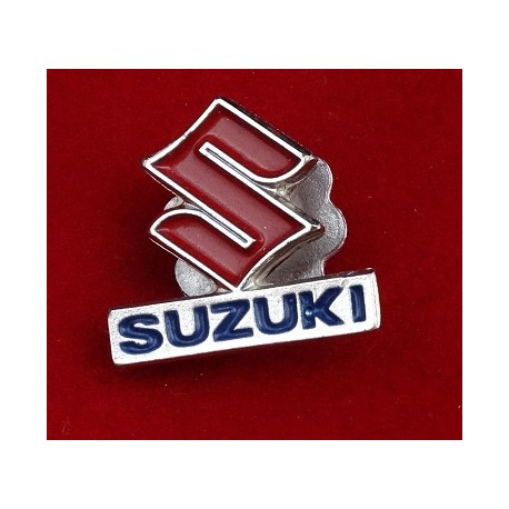 Znaczek blacha ozdoba przykręcana metalowa Suzuki I logo