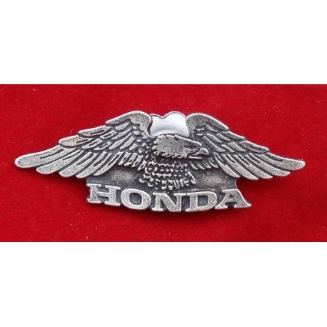 Znaczek blacha ozdoba przykręcana metalowa Honda II orzeł mały