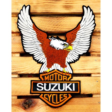 Naszywka Suzuki IV orzeł Motor Cycles duża
