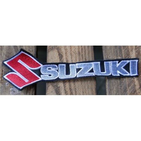 Naszywka Suzuki logo napis szary mała