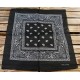 Country Czarna Chusta Bandamka Paisley Maska Western
