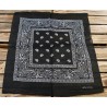 Country Czarna Chusta Bandamka Paisley Maska Western