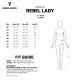 Spodnie damskie skórzane REBELHORN REBEL LADY Black/Fluo Red/White